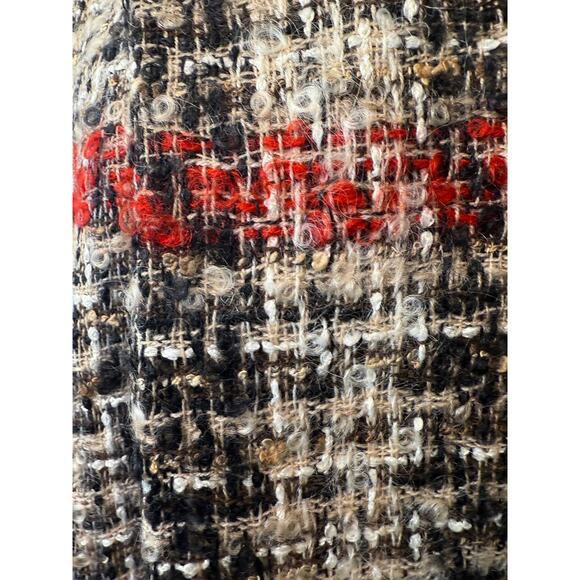 RARE Authentic Y2K Burberry Wool Mohair Boucle Check Scarf Made in France - Picture 4 of 9